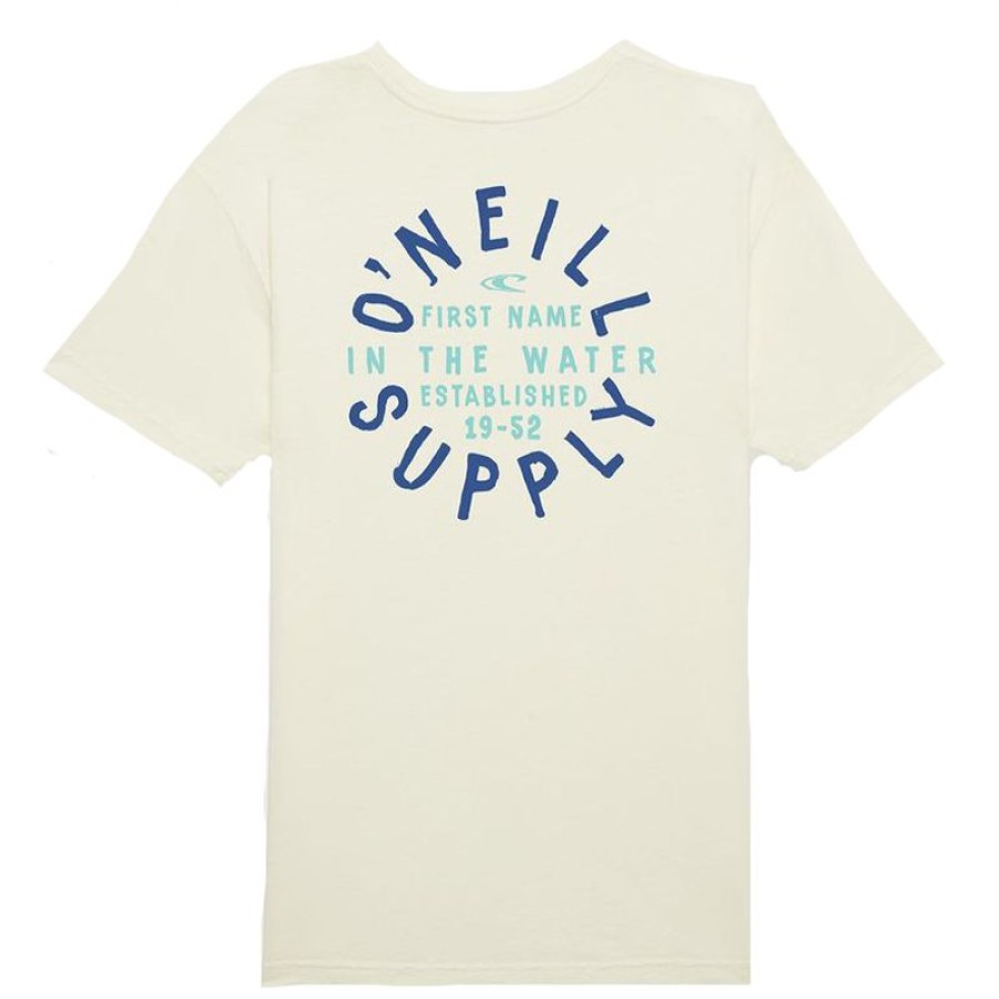 Mens Clothing * | O'Neill Gift Selection Bare Bones S/S Tee Off White