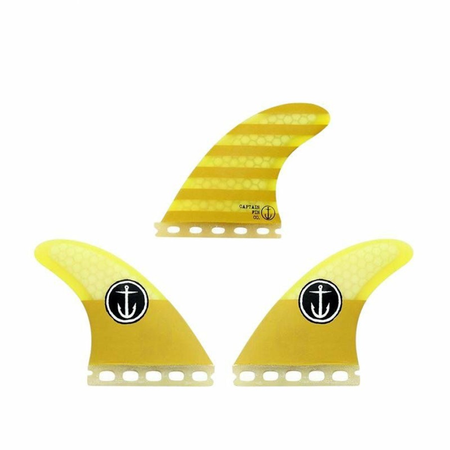 Sport * | Tendy Style Captain Fin Co Cf Small ( Single Tab ) Fin Yellow