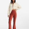 Womens Clothing * | Billabong Special Offers Hit A Cord High-Waisted Corduroy Flared Pants Sweet Chocolate