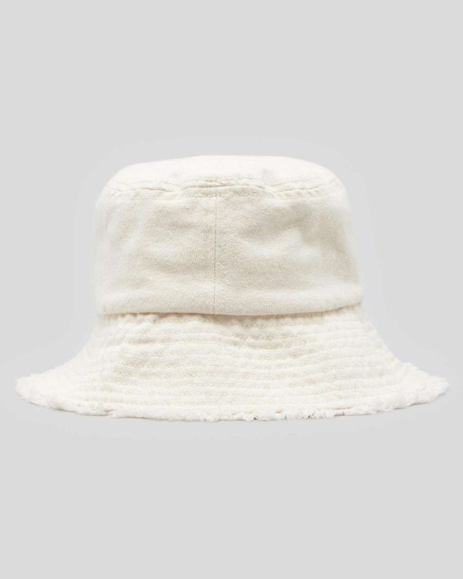 Womens Accessories * | Billabong Shop Tomorrow Bucket Hat Natural White