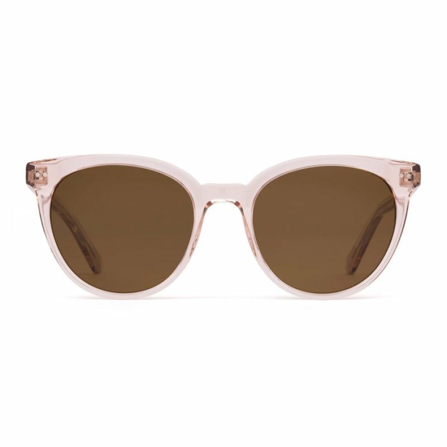 Mens Accessories * | Otis Eyewear Tendy Style Womens Jazmine Sunglasses ( ) Eco Crystal Coral/Brown Polar