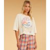 Womens Clothing * | Online Store Salty Blonde X Billabong Still Salty Boxy S/S T-Shirt Antique White