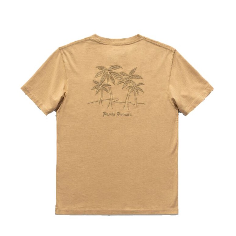 Mens Clothing * | Banks Journal Special Natural Selection Trader S/S T-Shirt Taupe