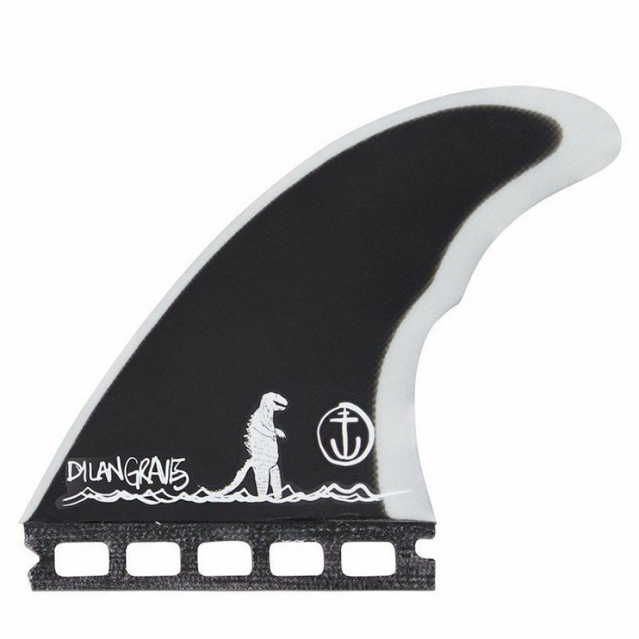 Sport * | Captain Fin Co Online Store Captain Fin Dylan Gravezilla Thruster Fin Black