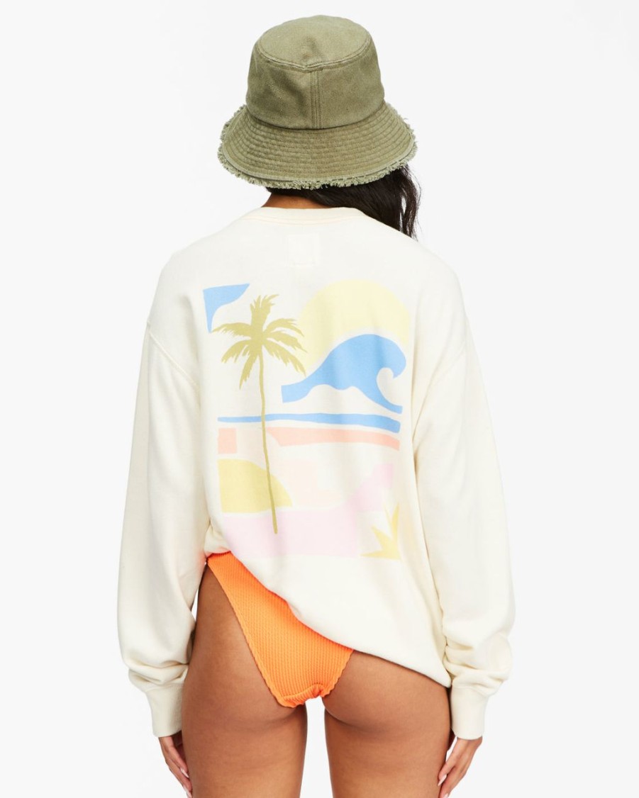 Womens Clothing * | Billabong Clearance Sale Kissed By The Sun Crewneck Sweatshirt