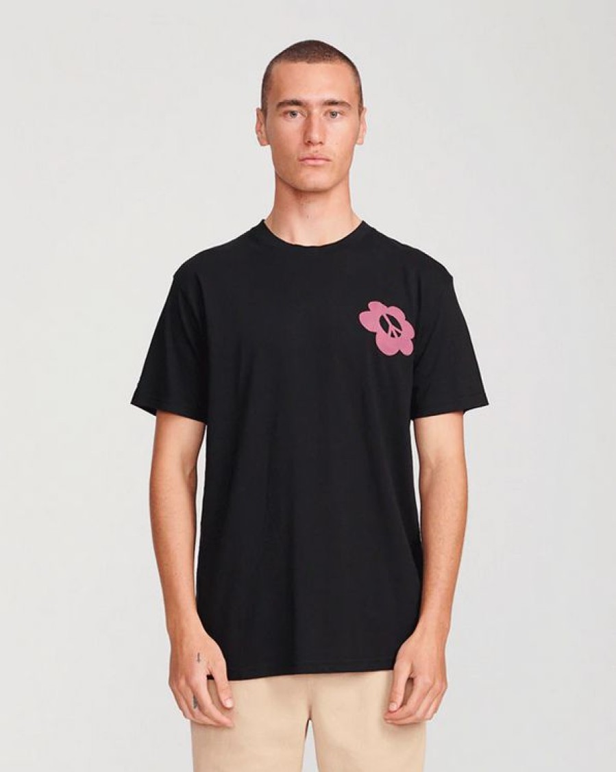 Mens Clothing * | Critical Slide Discount Bloom S/S Tee Vintage Black