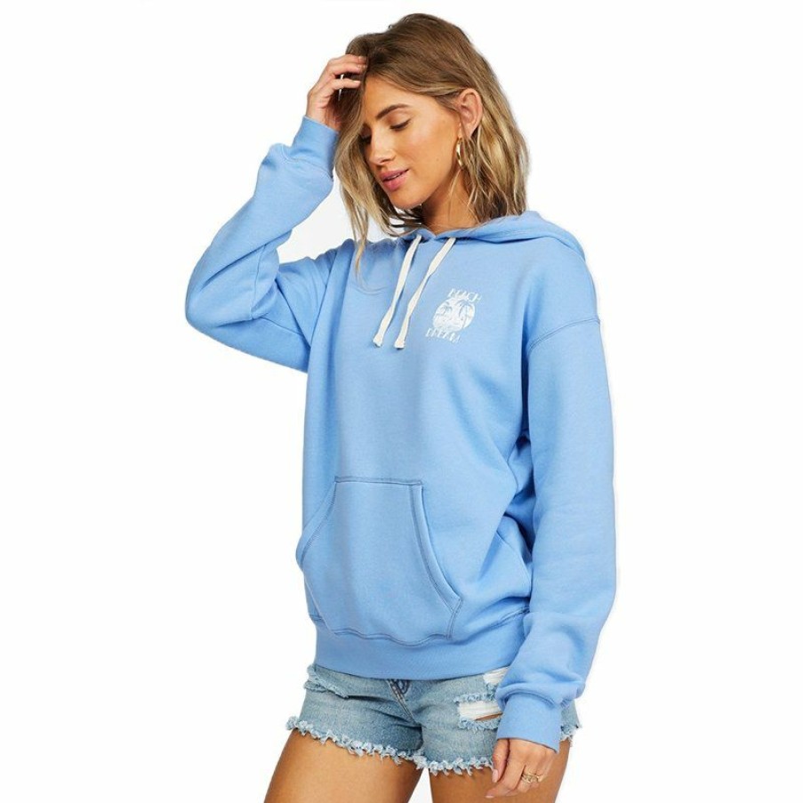 Womens Clothing * | Billabong Discounts Beach Dream Pullover Hoodie (Ps) Wink Blue