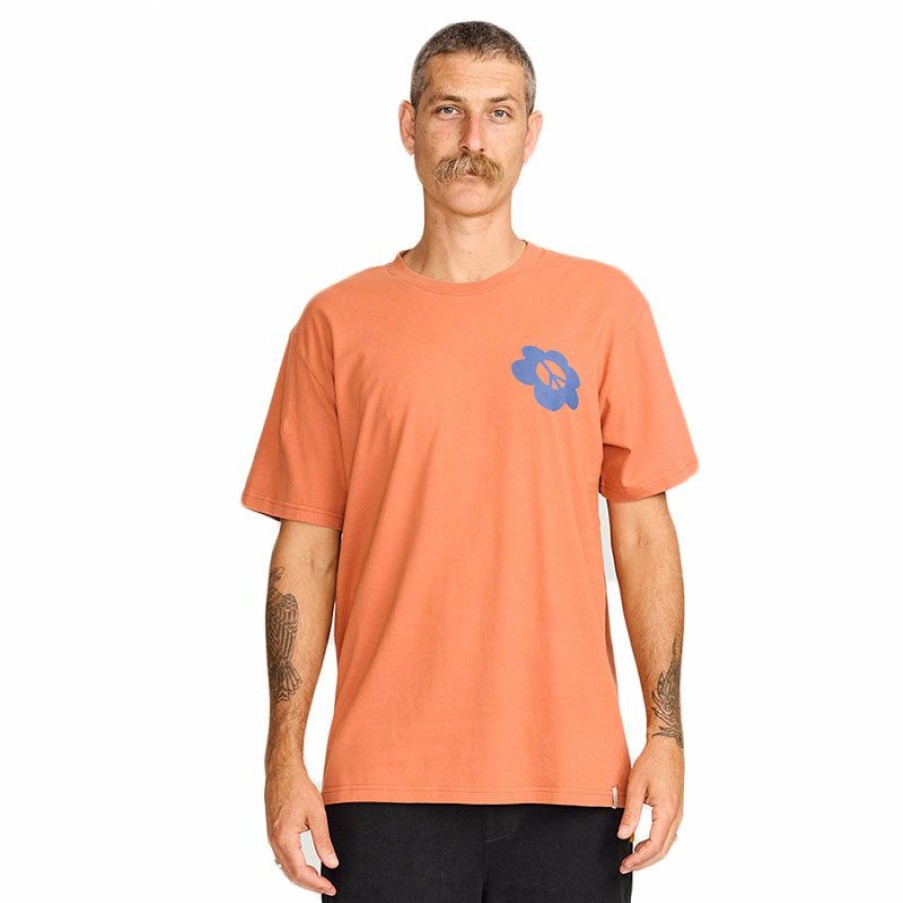 Mens Clothing * | Critical Slide Popular Bloom Tee Coral