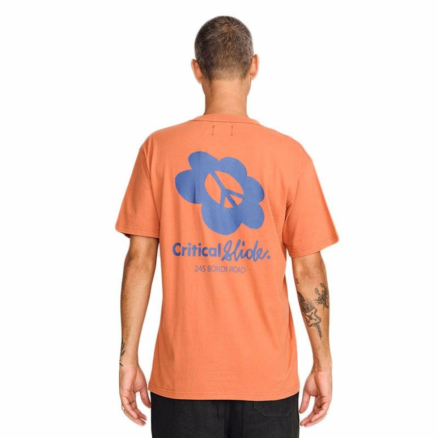 Mens Clothing * | Critical Slide Popular Bloom Tee Coral