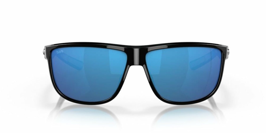 Mens Accessories * | Costa Tendy Style Rincondo Sunglasses (Shiny Black/Blue Mirror Polarized) Shiny Black/Blue Mirror - Black