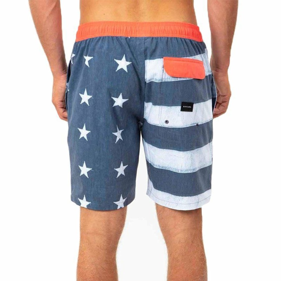 Mens Swim * | Rip Curl Gift Selection Liberty Volley 18 Elastic Boardshorts Navy