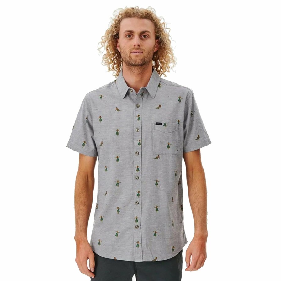 Mens Clothing * | Rip Curl Discounts Hula Breach S/S Shirt Dark Navy