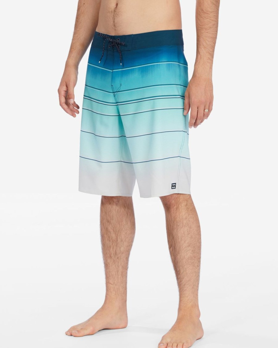 Mens Swim * | Billabong Best Price All Day Stripe Pro Boardshorts 21 Mint