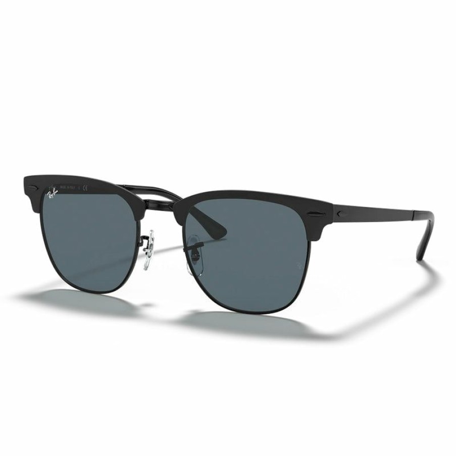 Mens Accessories * | Ray-Ban Flash Sale Rb3716 Clubmaster Metal Sunglasses Black