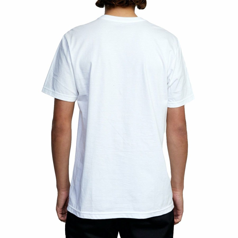 Mens Clothing * | Rvca Discounts Motor S/S Tee White