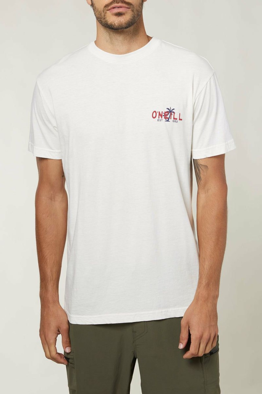 Mens Clothing * | O'Neill Tendy Style Cutback S/S Tee White