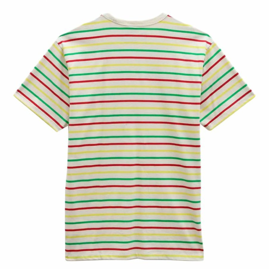 Mens Clothing * | Vans Premium Tyson Peterson Striped Off The Wall Classic Tee White