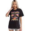 Womens Clothing * | Rip Curl Discounts Sunrays Oversized S/S Tee Washed Black