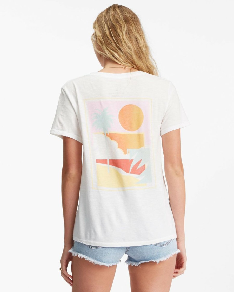 Womens Clothing * | Billabong Discounts Modern Lovers Boyfriend S/S T-Shirt Salt Crystal