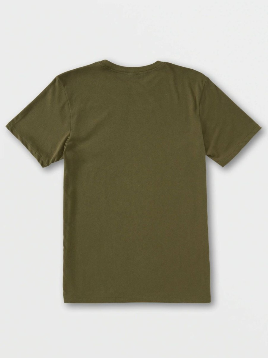 Mens Clothing * | Volcom Special Offers Stone Tech S/S T-Shirt Military