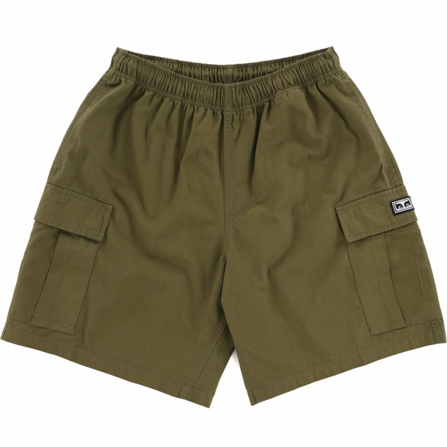 Mens Clothing * | Obey Online Store Easy Ripstop Cargo Shorts Field Green