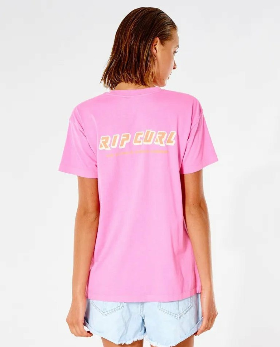 Womens Clothing * | Rip Curl Online Store Fadeout Icon S/S Tee