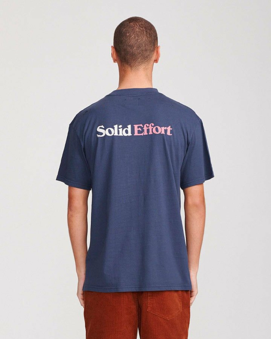 Mens Clothing * | Critical Slide Discount Solid Effort Ss Tee Inkwell