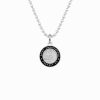 Mens Accessories * | Get Back Supply Co. Lower Prices St. Christopher Surf Necklace- Silver/Black