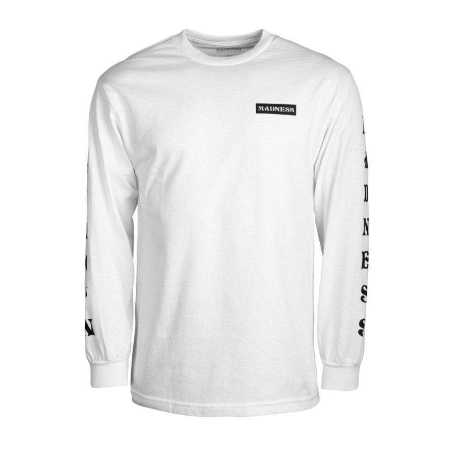 Mens Clothing * | Madness Special Expanded L/S Tee White