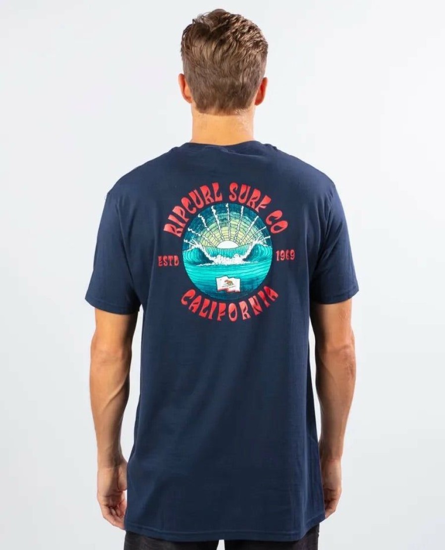 Mens Clothing * | Rip Curl Popular Ca Outside Premium S/S Tee