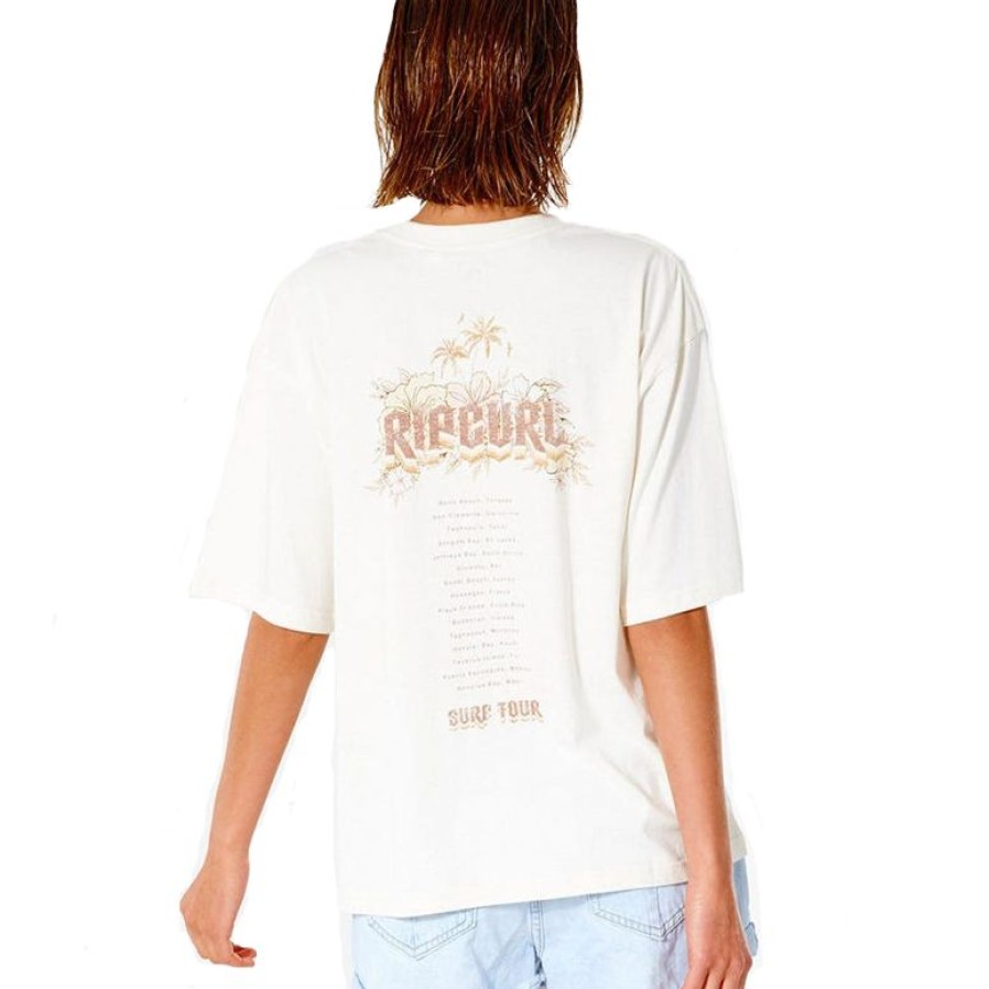 Womens Clothing * | Rip Curl Special Surf Tour Heritage Fit Tee Bone