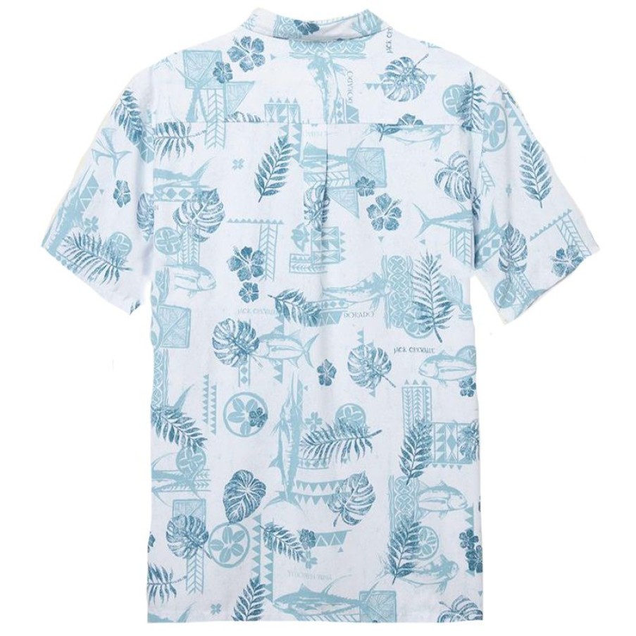 Mens Clothing * | Jack O'Neill Special Fish Luau S/S Shirt White