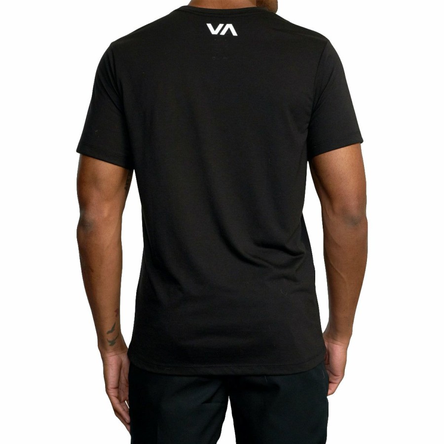 Mens Clothing * | Rvca Tendy Style Va Blur S/S Performance Tee Black