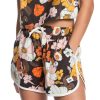 Womens Clothing * | Quiksilver Lower Prices Retro Dream Shorts Dream Flower Teak