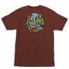 Kids * | Santa Cruz Original Winkowski Aquatic Dot T-Shirt Burgundy