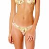 Womens Swim * | Rip Curl Top Sellers Playa Bella Skimpy Bikini Bottom Lightyellow