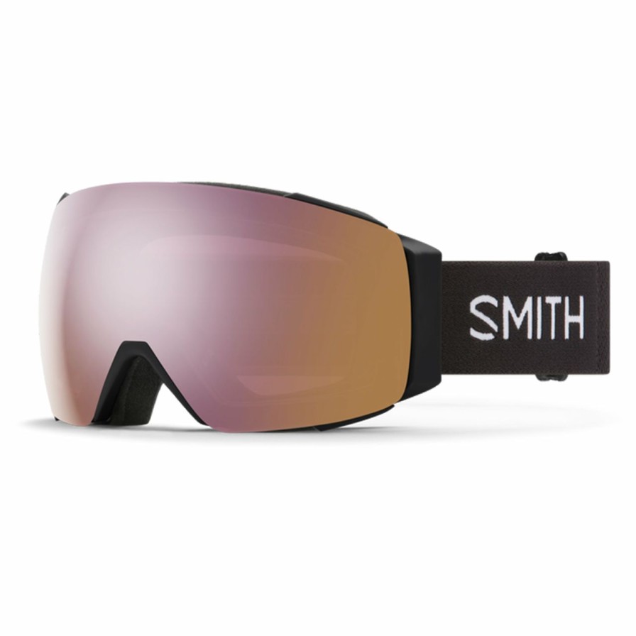 Sport * | Smith Optics Popular I/O Mag Snowboard Goggles '23 Black/ Chromapop Everyday Rose Gold Mirror Lens Black + Chromapop Everyday Rose Gold Mirror Lens