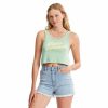 Womens Clothing * | Billabong Original Greetings From Paradise Tank Top Mint To Be Green