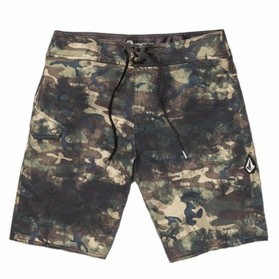 Mens Swim * | Volcom Gift Selection Lido Solid Mod-Tech Trunks