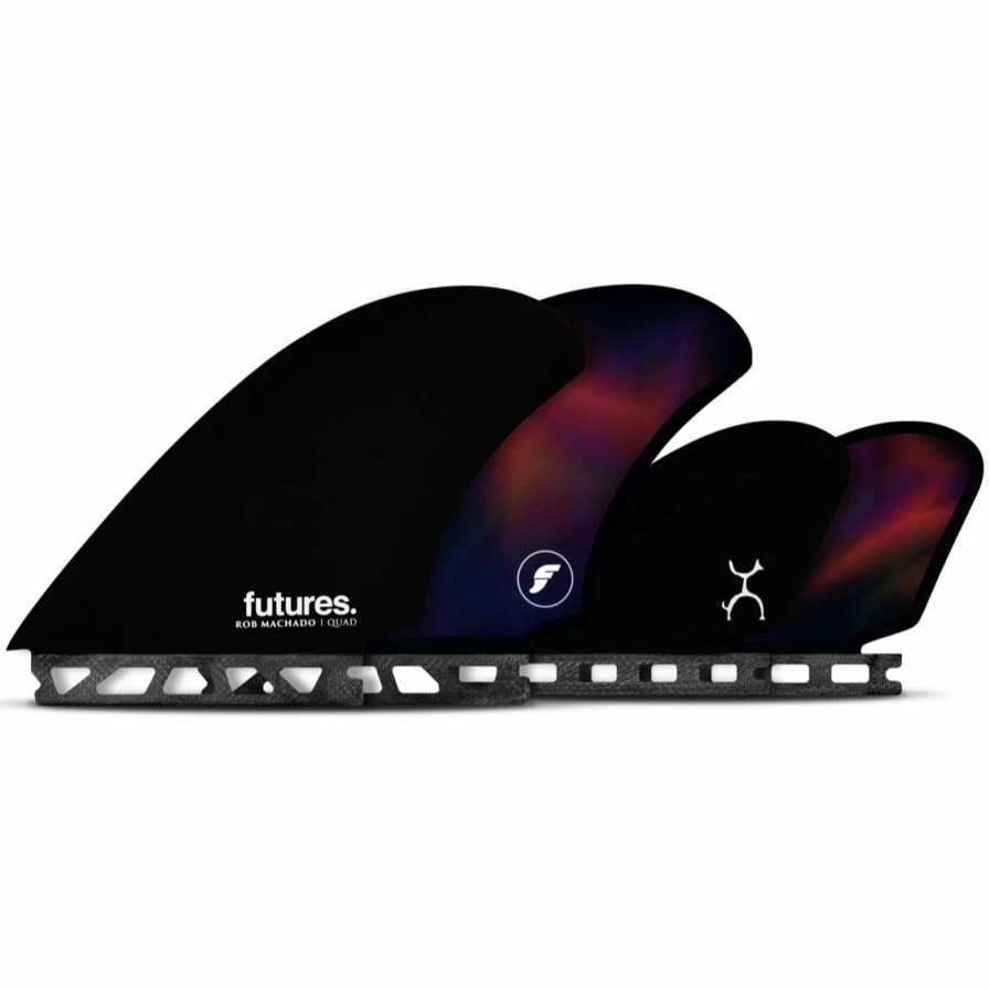 Sport * | Special Offers Futures Rob Machado Quad Fin Black Swirl