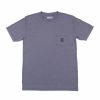 Mens Clothing * | Garage Skateshop Flash Sale Garage Block Pocket S/S Tee