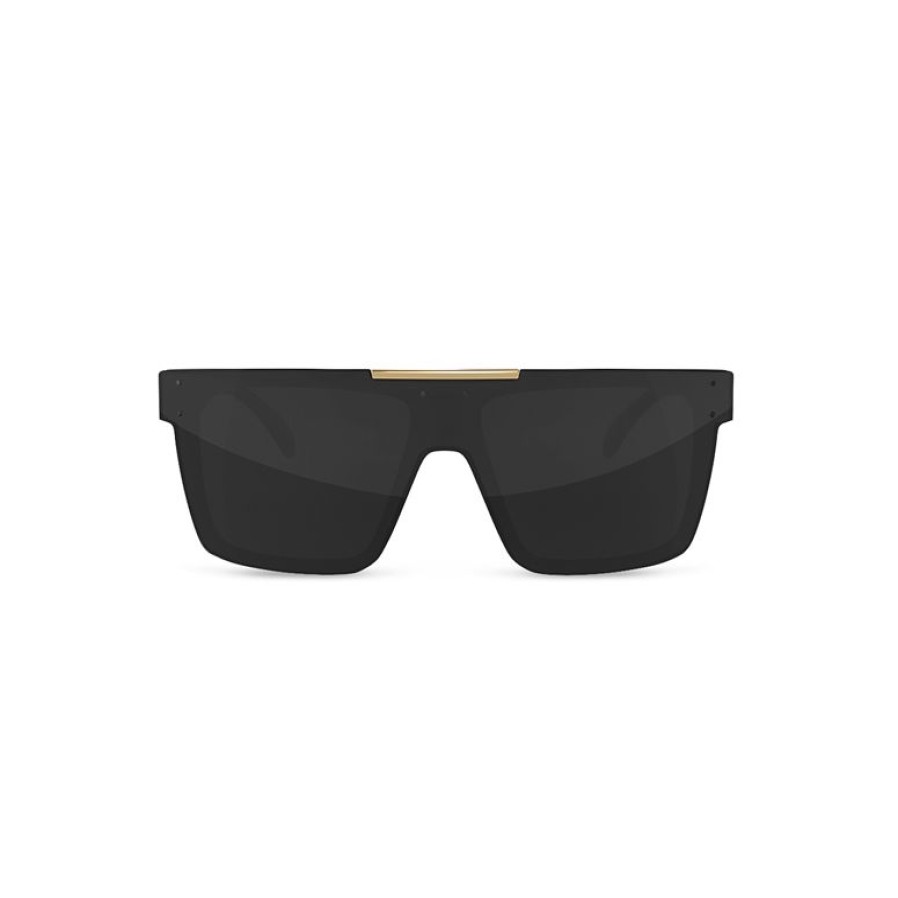 Mens Accessories * | Heat Wave Lower Prices Quatro Sunglasses In Black/Gold Black Lens