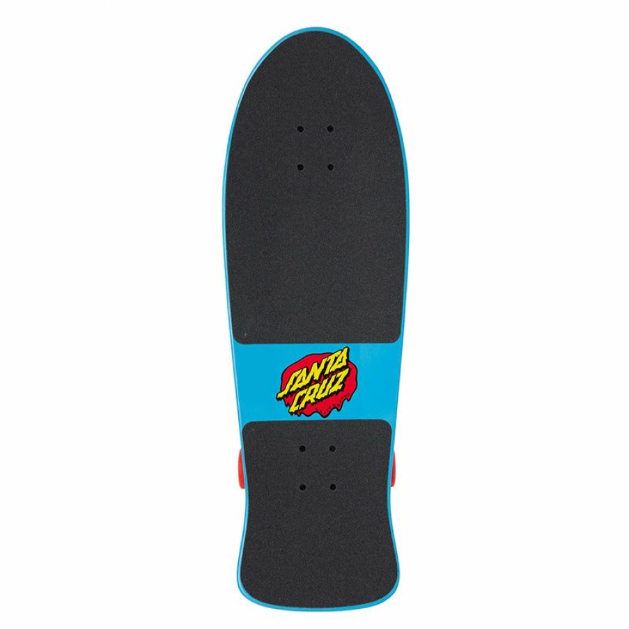 Sport * | Clearance Sale Santa Cruz X Stranger Things Meek Slasher Shaped Cruiser Skateboard