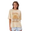 Womens Clothing * | Rip Curl Gift Selection Cosmic Waves Heritage S/S Tee Natural