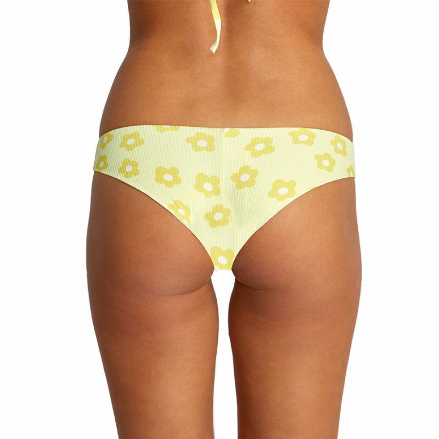 Womens Swim * | Rvca Special Keen Cheeky Bikini Bottoms Pineapple