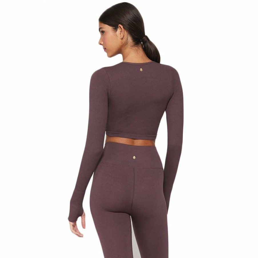 Womens Clothing * | Spiritual Gangster Gift Selection Metta Seamless Long Sleeve Red Berry