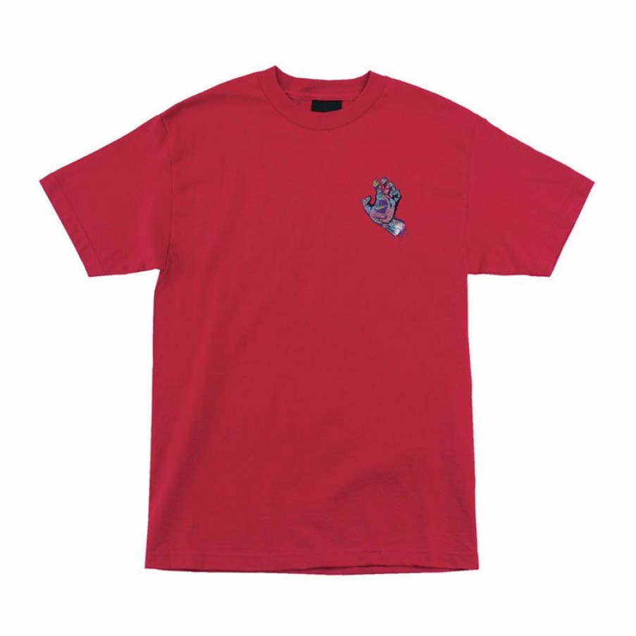 Mens Clothing * | Santa Cruz Clearance Sale Mens Obscure Hand S/S T-Shirt Fuji Red