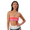 Womens Swim * | Rip Curl Tendy Style Heat Wave Bandeau Swim Top Red