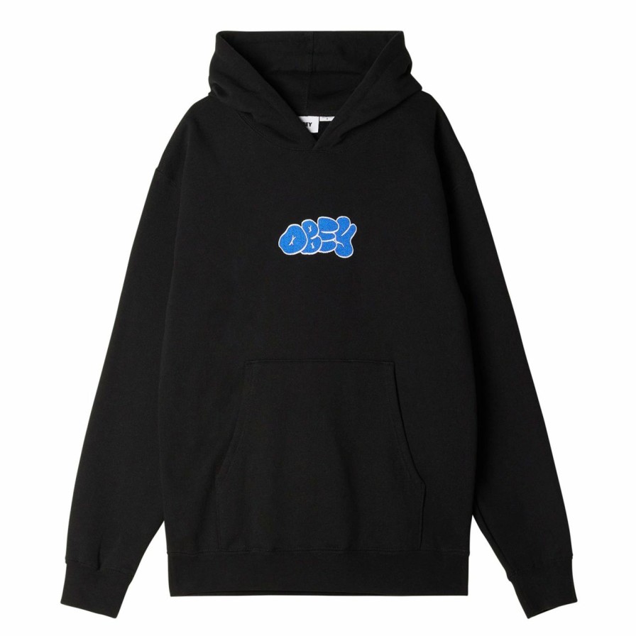 Mens Clothing * | Obey Special Scribbles Extra Heavy Pullover Hoodie