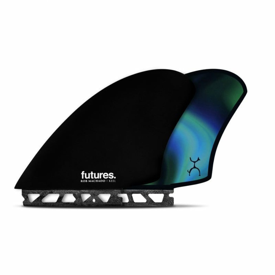 Sport * | Premium Futures Fins Machado Keel Fins Black/Swirl